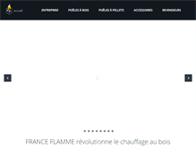 Tablet Screenshot of franceflamme.com
